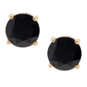 KATE SPADE • Jet Black Bright Idea Gumdrop Crystal Earrings